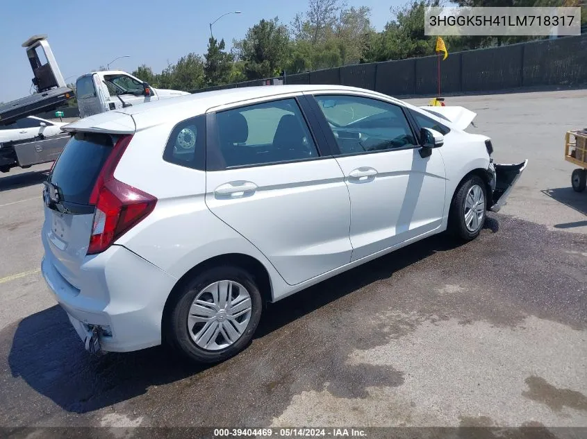 2020 Honda Fit Lx VIN: 3HGGK5H41LM718317 Lot: 39404469