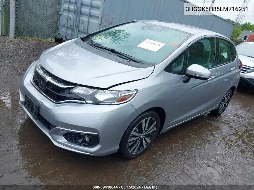 2020 Honda Fit Ex VIN: 3HGGK5H85LM716251 Lot: 39410844