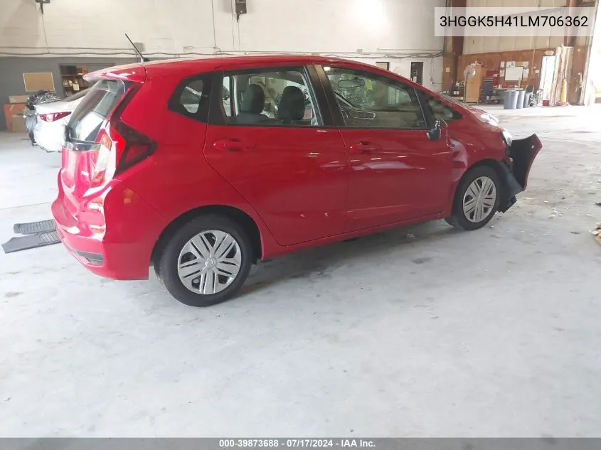 2020 Honda Fit Lx VIN: 3HGGK5H41LM706362 Lot: 39873688