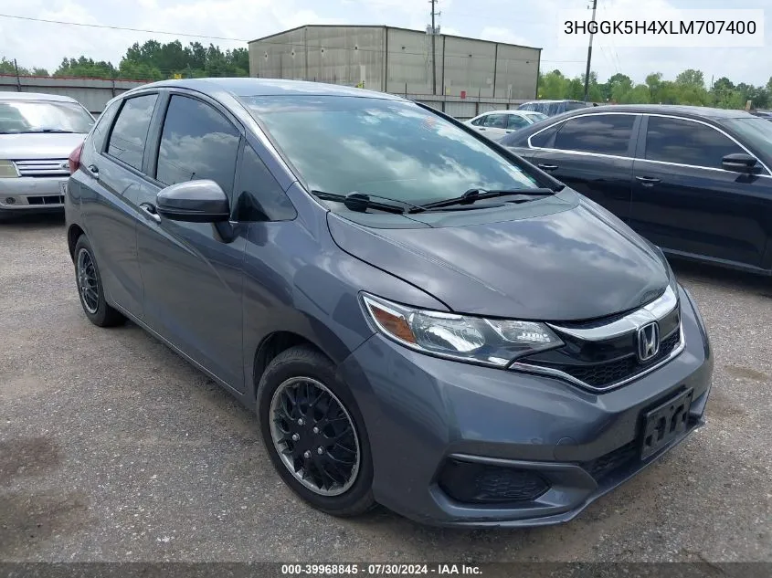 2020 Honda Fit Lx VIN: 3HGGK5H4XLM707400 Lot: 39968845