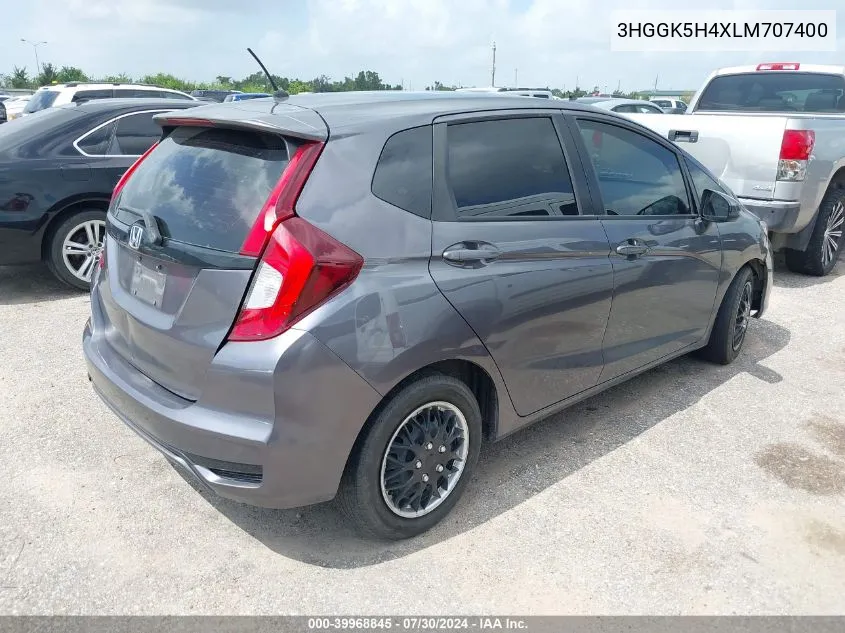 3HGGK5H4XLM707400 2020 Honda Fit Lx