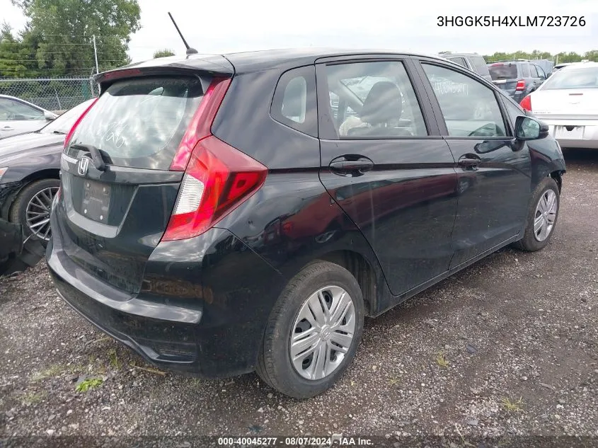 3HGGK5H4XLM723726 2020 Honda Fit Lx