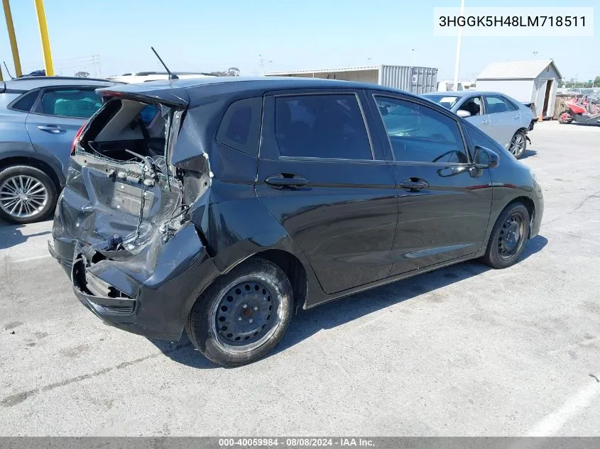 2020 Honda Fit Lx VIN: 3HGGK5H48LM718511 Lot: 40059984