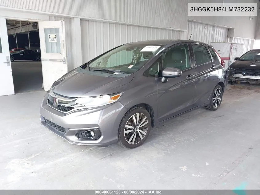 2020 Honda Fit Ex VIN: 3HGGK5H84LM732232 Lot: 40061123