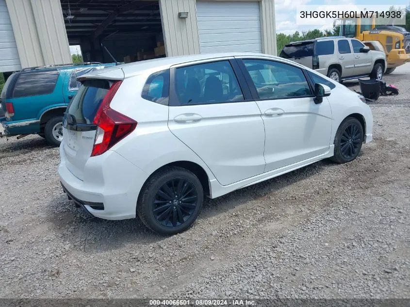 3HGGK5H60LM714938 2020 Honda Fit Sport