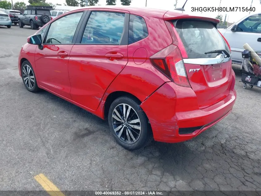 3HGGK5H80LM715640 2020 Honda Fit Ex