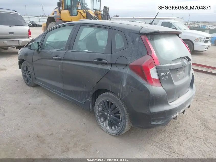 3HGGK5G68LM704871 2020 Honda Fit Sport