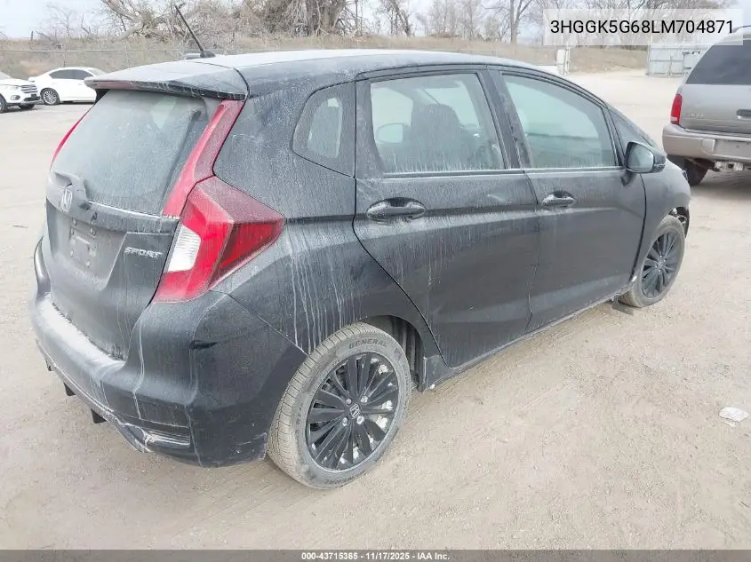 3HGGK5G68LM704871 2020 Honda Fit Sport