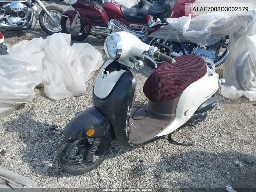 2013 Honda Nch50 VIN: LALAF7008D3002579 Lot: 45047704