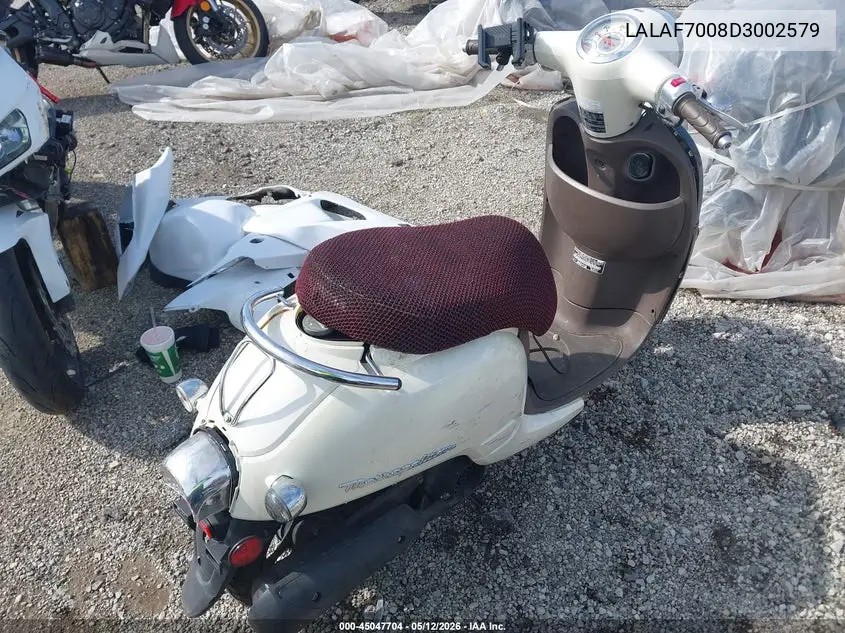 2013 Honda Nch50 VIN: LALAF7008D3002579 Lot: 45047704