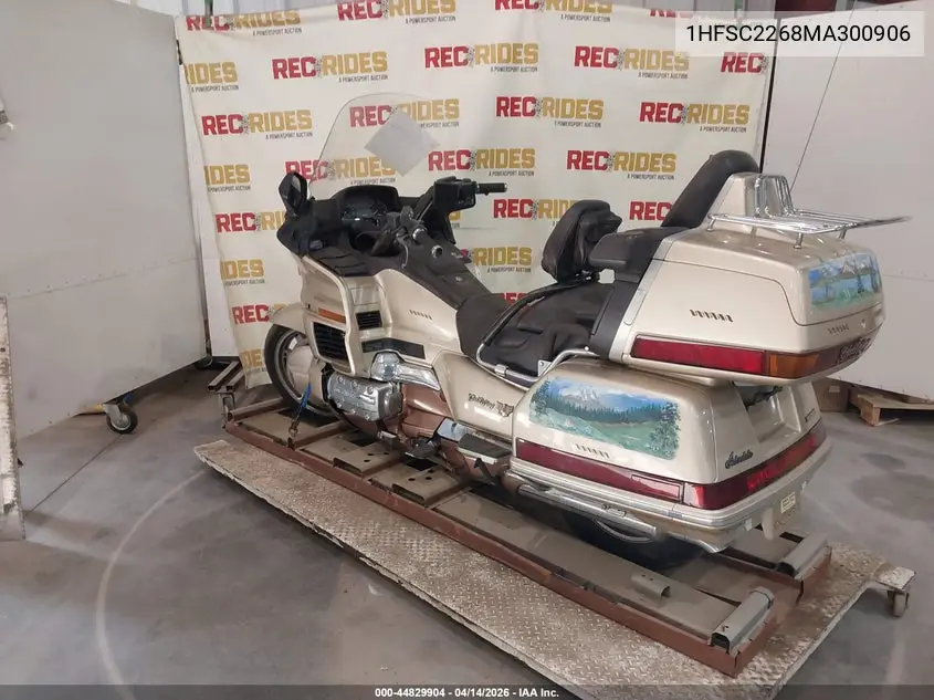1991 Honda Gl1500 I VIN: 1HFSC2268MA300906 Lot: 44829904