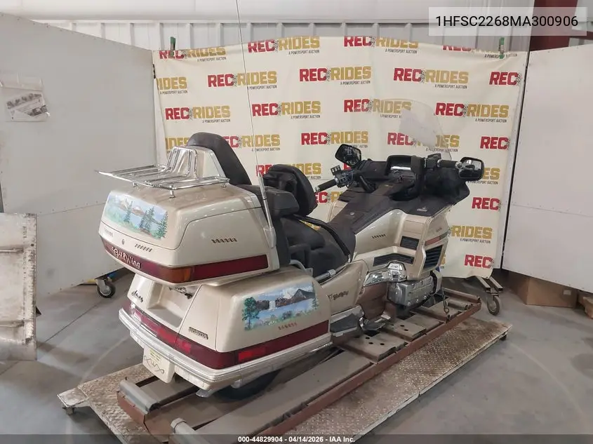 1991 Honda Gl1500 I VIN: 1HFSC2268MA300906 Lot: 44829904