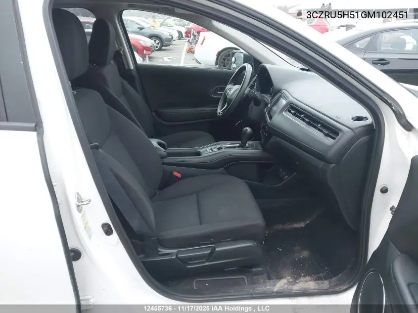3CZRU5H51GM102451 2016 Honda Hr-V Ex