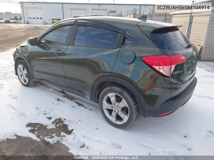 3CZRU6H56GM104914 2016 Honda Hr-V Ex