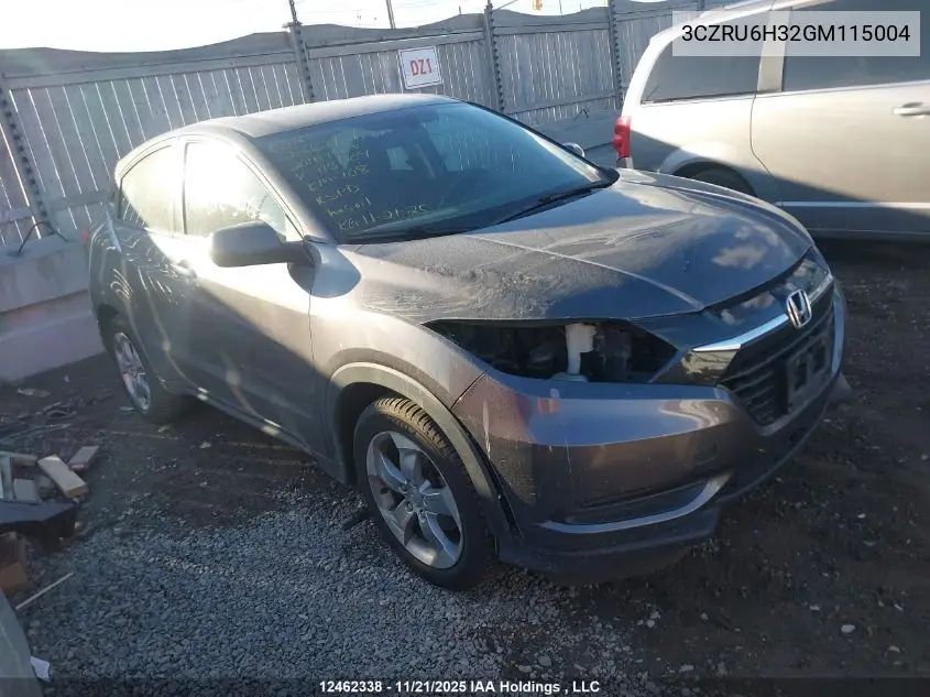 3CZRU6H32GM115004 2016 Honda Hr-V Lx