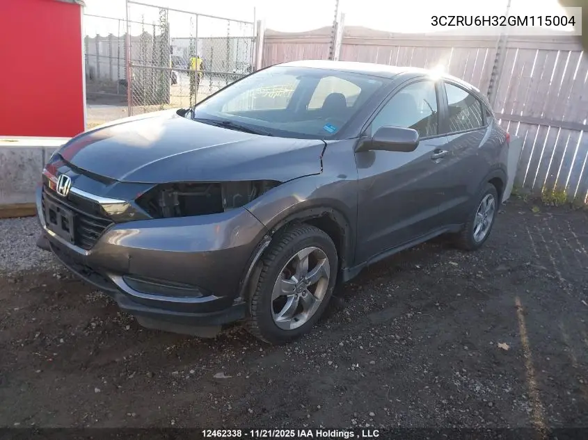 3CZRU6H32GM115004 2016 Honda Hr-V Lx