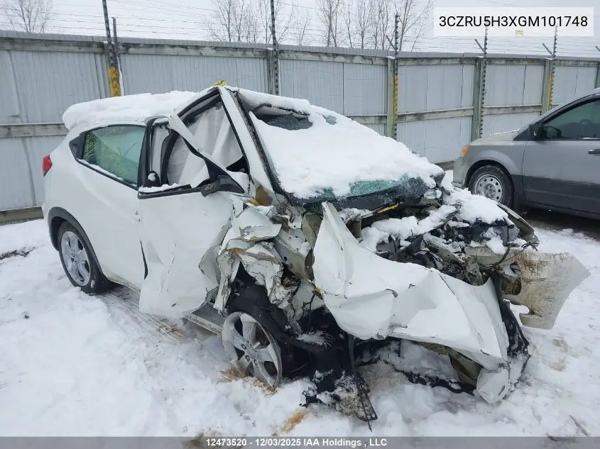3CZRU5H3XGM101748 2016 Honda Hr-V Lx