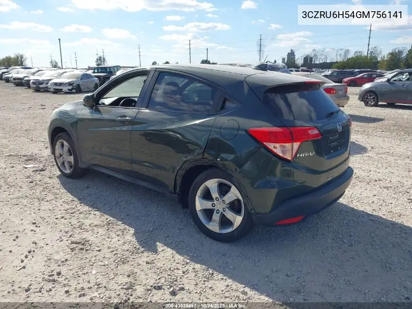 3CZRU6H54GM756141 2016 Honda Hr-V Ex