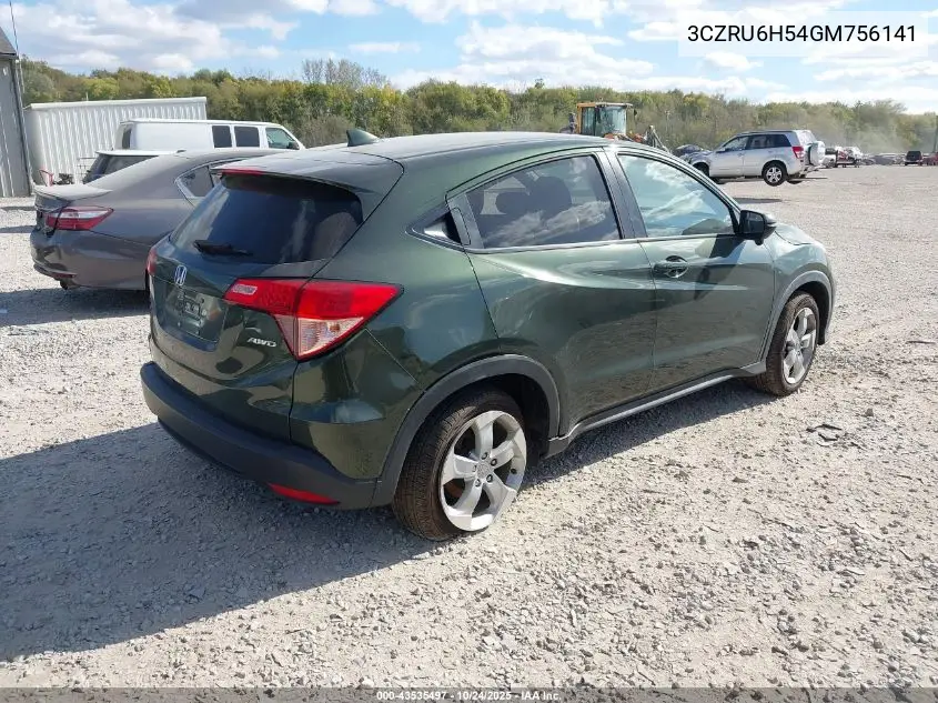 3CZRU6H54GM756141 2016 Honda Hr-V Ex