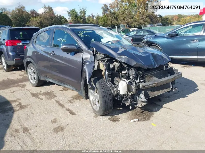 3CZRU6H79GM764091 2016 Honda Hr-V Ex-L