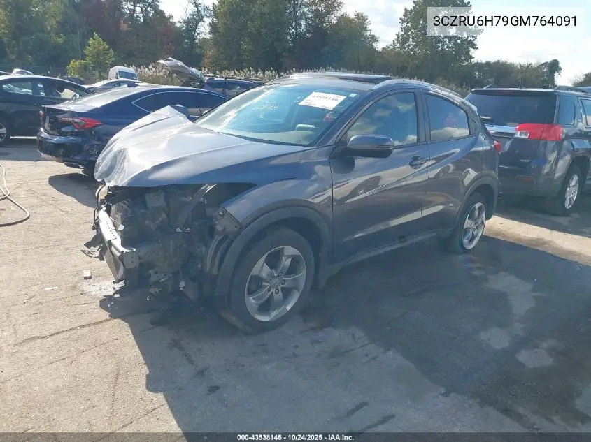3CZRU6H79GM764091 2016 Honda Hr-V Ex-L