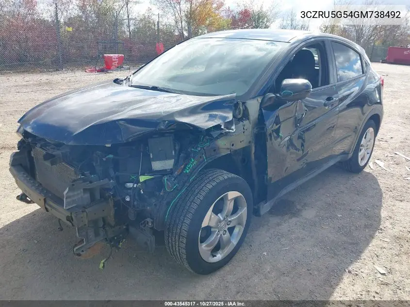 3CZRU5G54GM738492 2016 Honda Hr-V Ex