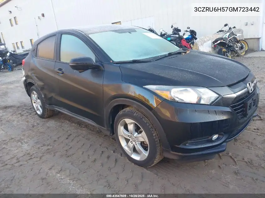 3CZRU6H57GM723442 2016 Honda Hr-V Ex
