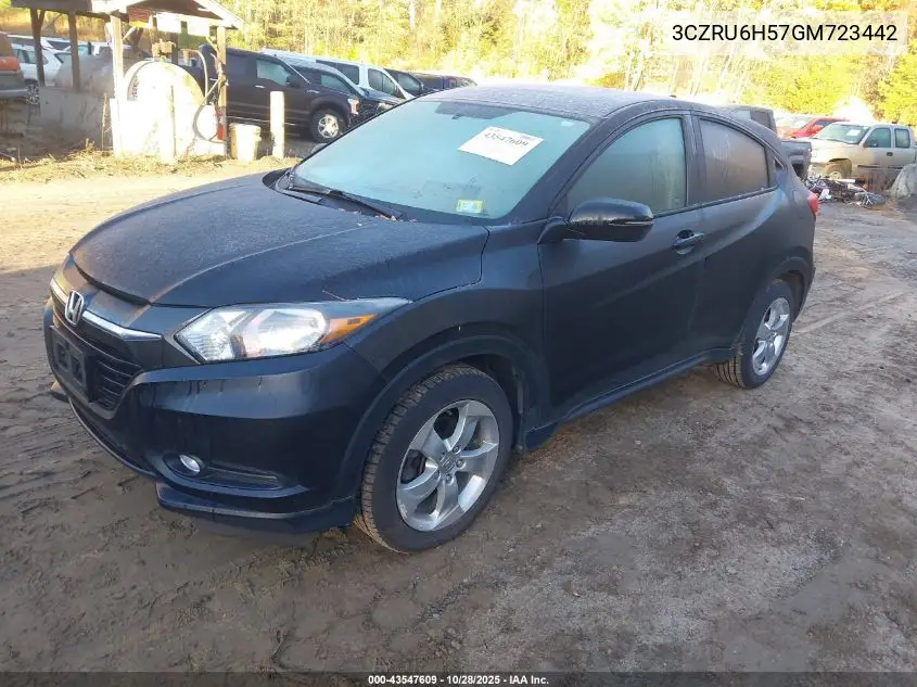 3CZRU6H57GM723442 2016 Honda Hr-V Ex