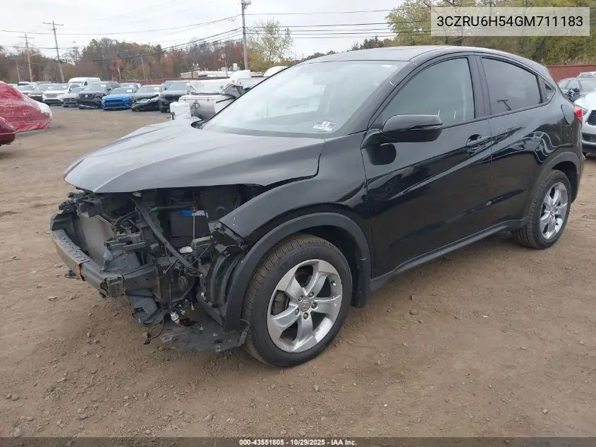 3CZRU6H54GM711183 2016 Honda Hr-V Ex