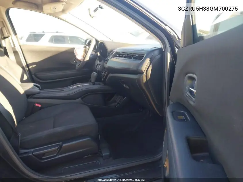 3CZRU5H38GM700275 2016 Honda Hr-V Lx
