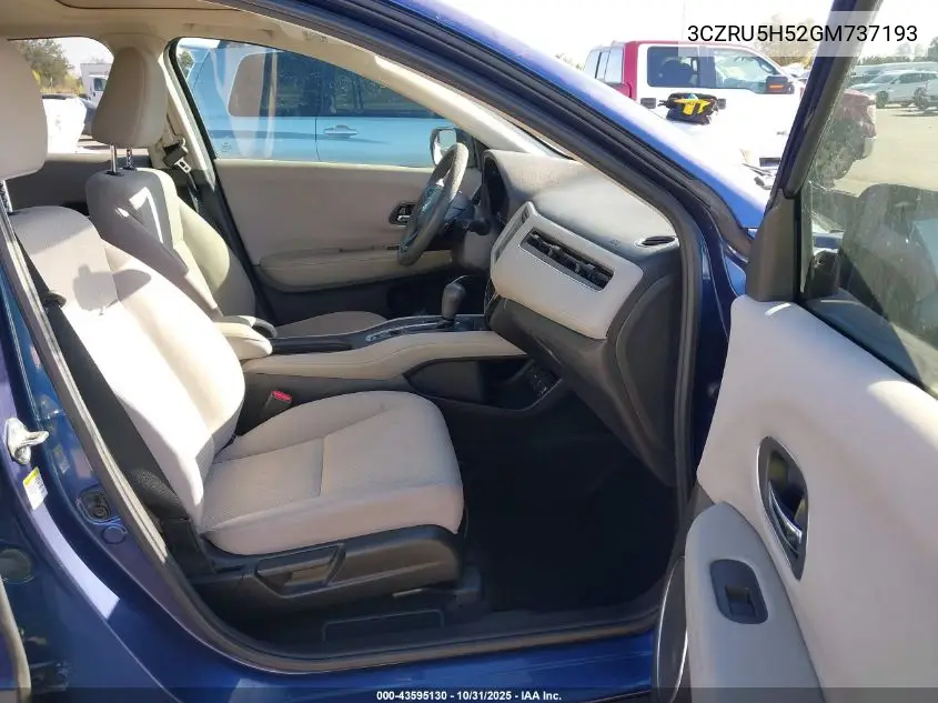 3CZRU5H52GM737193 2016 Honda Hr-V Ex