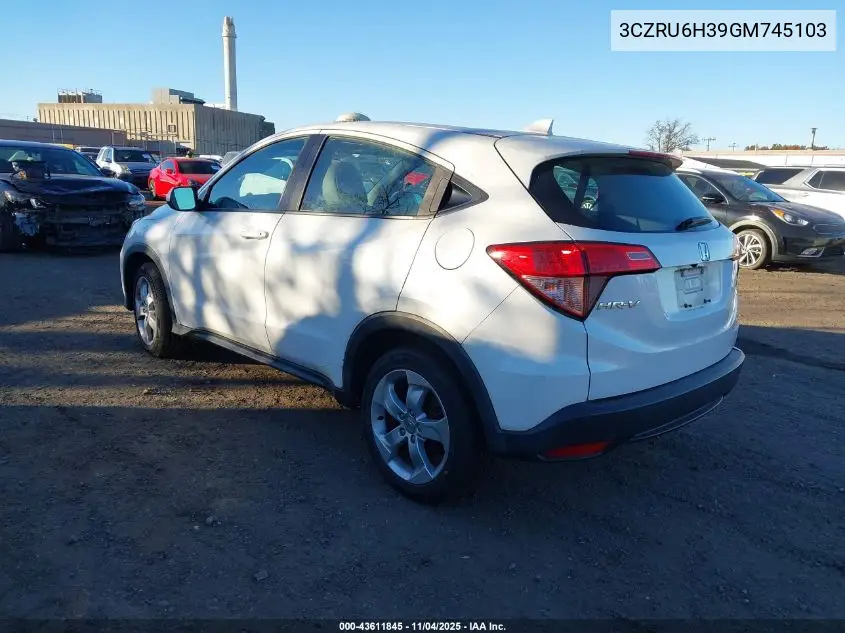 3CZRU6H39GM745103 2016 Honda Hr-V Lx