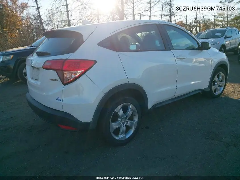 3CZRU6H39GM745103 2016 Honda Hr-V Lx