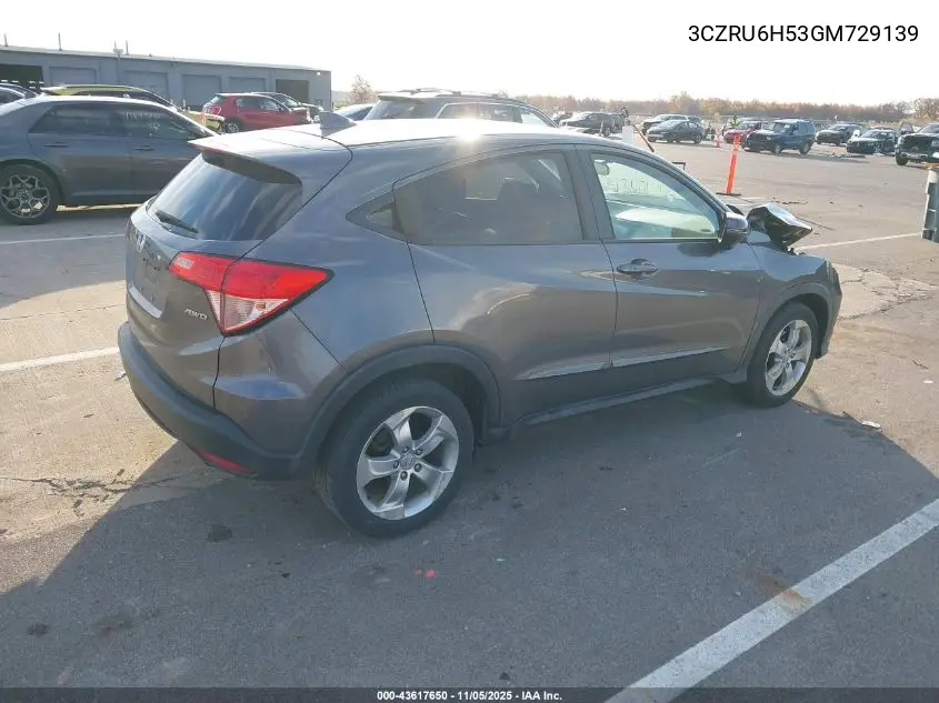3CZRU6H53GM729139 2016 Honda Hr-V Ex