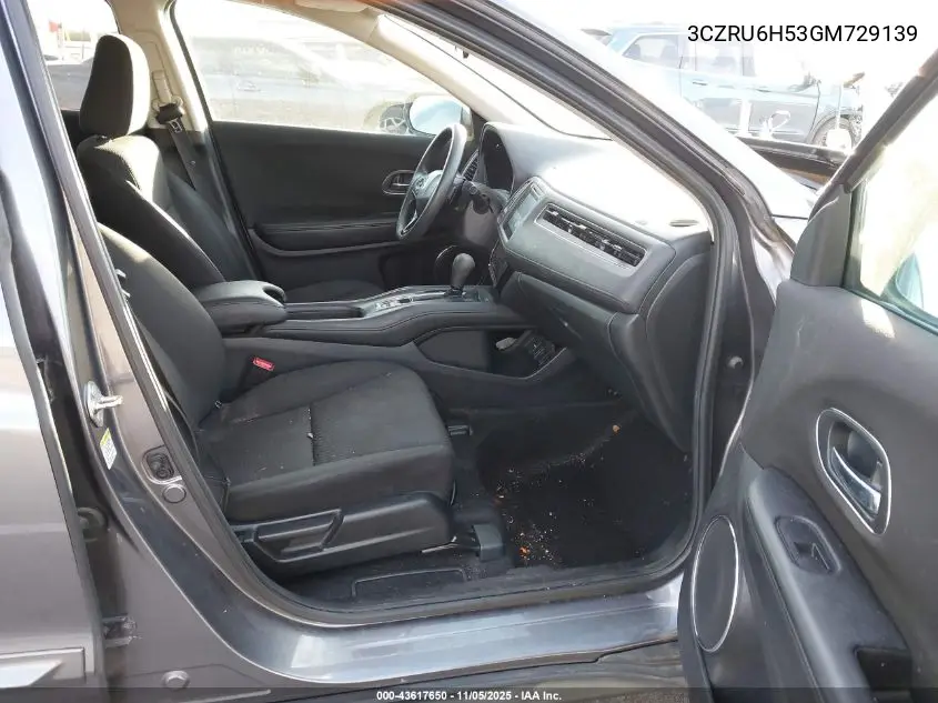 3CZRU6H53GM729139 2016 Honda Hr-V Ex