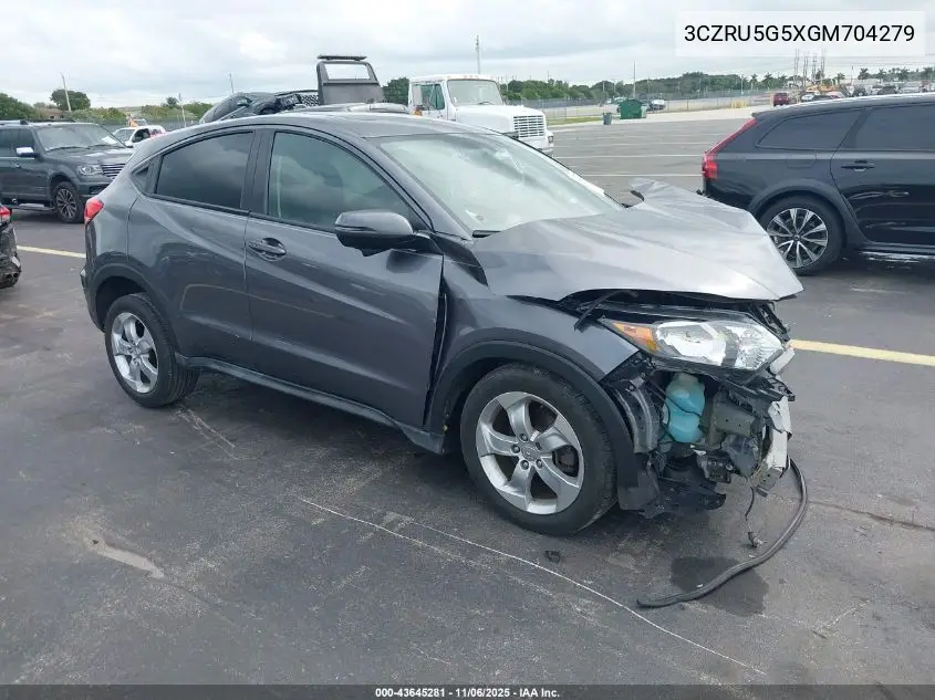 3CZRU5G5XGM704279 2016 Honda Hr-V Ex