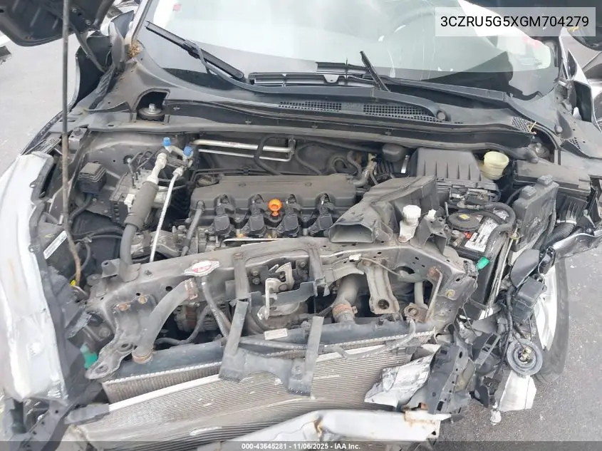 3CZRU5G5XGM704279 2016 Honda Hr-V Ex