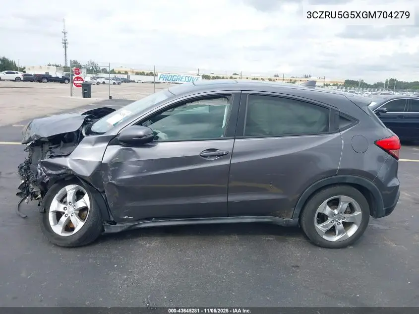 3CZRU5G5XGM704279 2016 Honda Hr-V Ex