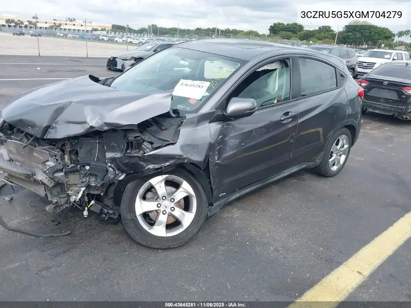 3CZRU5G5XGM704279 2016 Honda Hr-V Ex