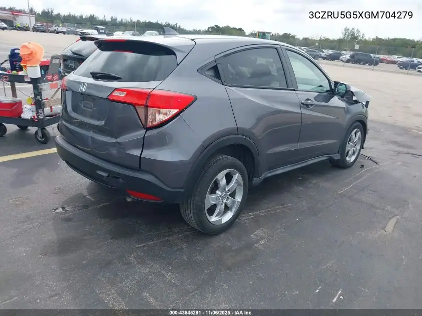 3CZRU5G5XGM704279 2016 Honda Hr-V Ex