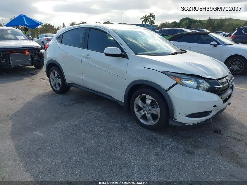 3CZRU5H39GM702097 2016 Honda Hr-V Lx