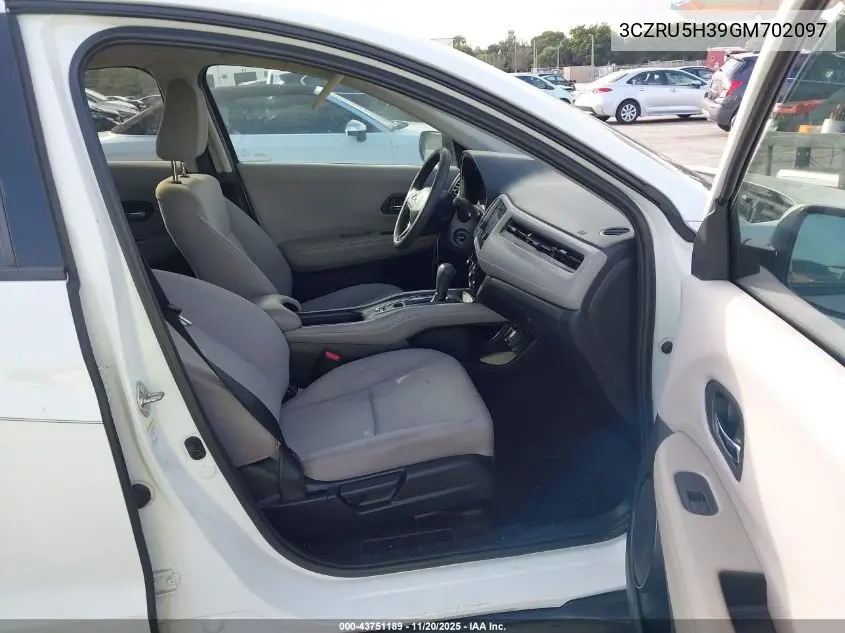 3CZRU5H39GM702097 2016 Honda Hr-V Lx