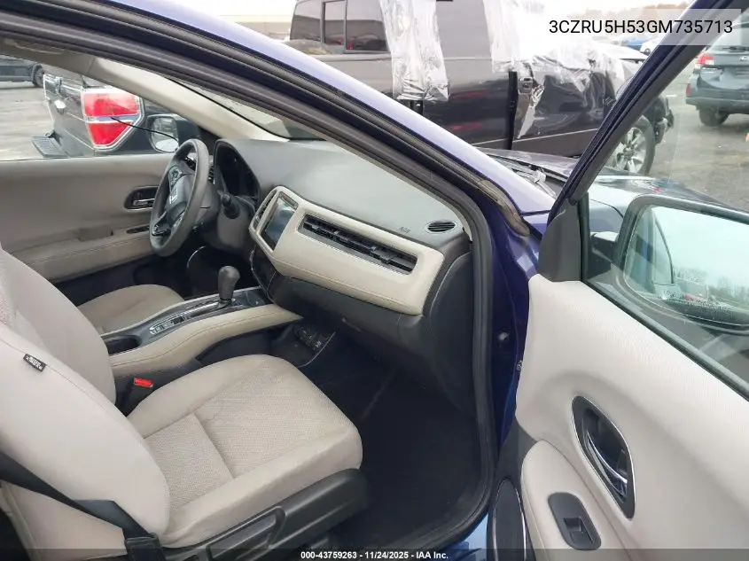 3CZRU5H53GM735713 2016 Honda Hr-V Ex