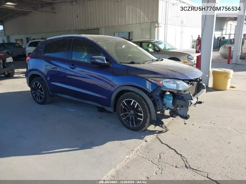 3CZRU5H77GM756534 2016 Honda Hr-V Ex-L