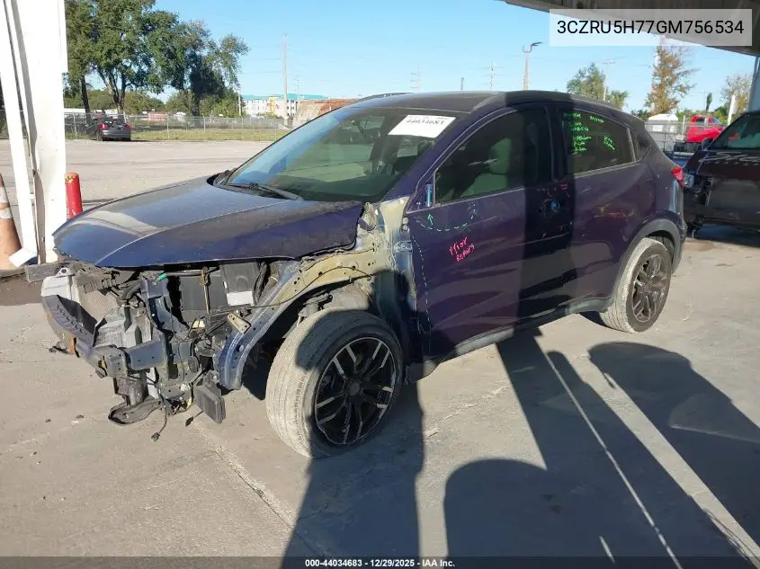 3CZRU5H77GM756534 2016 Honda Hr-V Ex-L