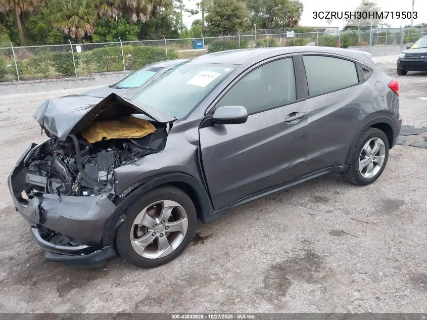 3CZRU5H30HM719503 2017 Honda Hr-V Lx