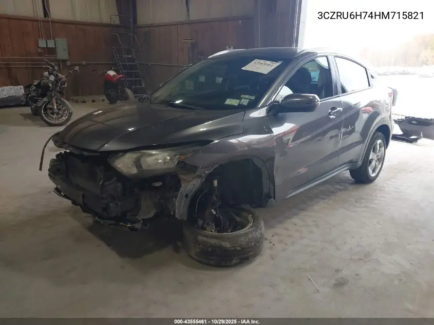 3CZRU6H74HM715821 2017 Honda Hr-V Ex-L