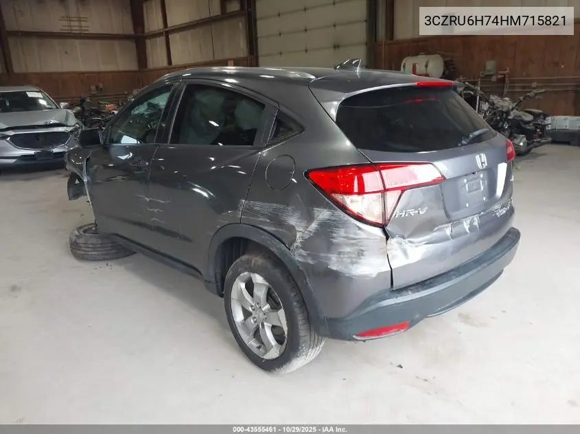 3CZRU6H74HM715821 2017 Honda Hr-V Ex-L