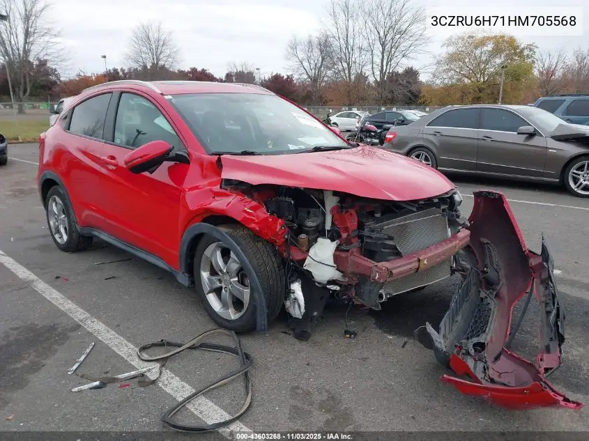 3CZRU6H71HM705568 2017 Honda Hr-V Ex-L