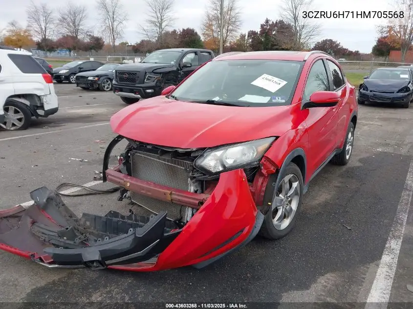 3CZRU6H71HM705568 2017 Honda Hr-V Ex-L